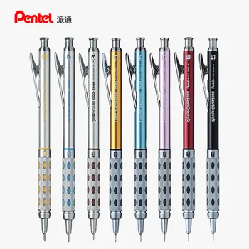 Механический карандаш для рисования Pentel Graph Gear 1000 С Ластиком Металлический Корпус 1шт Автоматический Карандаш Японский 0,5 мм 0,3 мм 0,7 0,9 мм