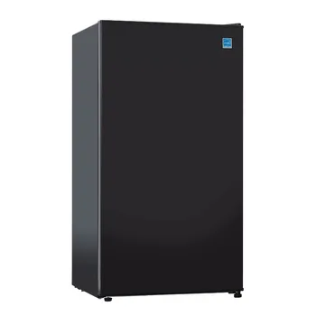 Мини-холодильник объемом 3,2 кубических фута с морозильной камерой, 6 настроек температуры, Энергосберегающий Маленький холодильник, Система размораживания в одно касание, для офиса
