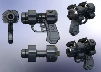 Модель Gantz X Gun в масштабе 1:1, Бумажная игрушка ручной работы 