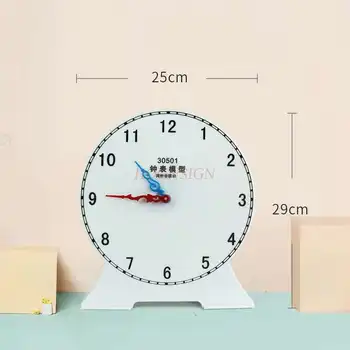 Модель часов распознает время, детские часы, учебные пособия, учебный стол, пособия по математике для начальной школы