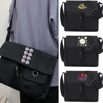 Модная женская сумка-мессенджер с 3D принтом, сумка для покупок через плечо, Большая емкость, Унисекс, Повседневные дорожные холщовые сумки на плечо
