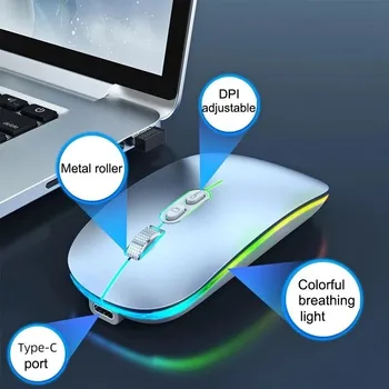Модная мышь Портативная беспроводная игровая мышь 1600 точек на дюйм 2,4 ГГц Оптическая мышь Bluetooth link Мини портативная мышь