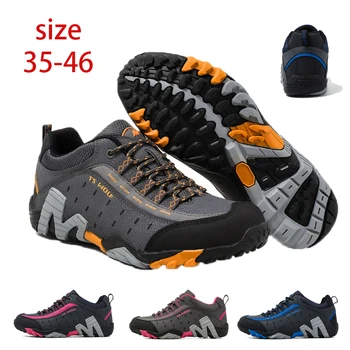 Модные водонепроницаемые треккинговые ботинки, уличная дышащая походная обувь, легкая мужская нескользящая износостойкая тактическая спортивная обувь