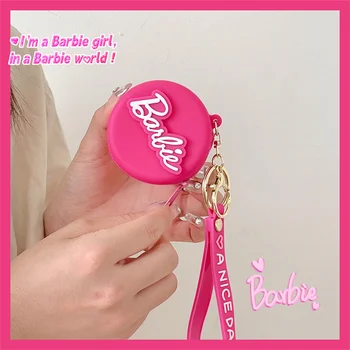 Модный Розовый кошелек Барби, брелок для ключей, дополнительная подвеска для хранения наушников, школьный рюкзак, аксессуары для детских игрушек для девочек