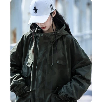 Мужская куртка для альпинизма в стиле Ретро, Мужская одежда, Уличная Водонепроницаемая куртка С капюшоном, Harajuku, Повседневные уличные пальто