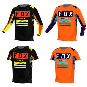 Мужская майка для скоростного спуска, Майка для горного Велосипеда, Майка для мотокросса MTB FOX BAT, Быстросохнущая Дышащая футболка Camiseta для мотокросса