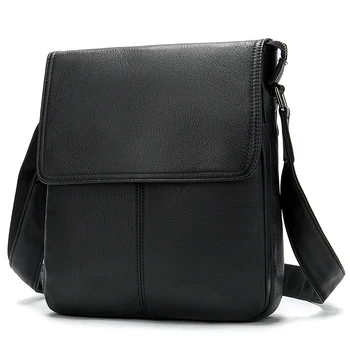 Мужская сумка-Мессенджер из натуральной кожи, сумка через плечо из воловьей кожи, Новая магнитная сумка через плечо в деловом стиле с клапаном