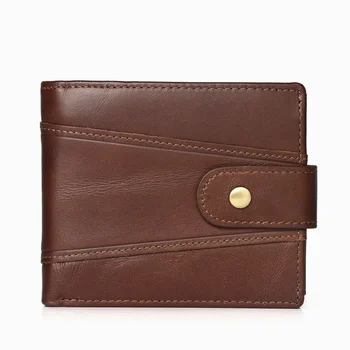 Мужской кошелек RFID Винтаж из натуральной кожи, Многофункциональный 2-х кратный кошелек с несколькими картами, визитница, сумка для денег, кошелек