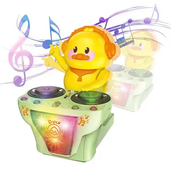 Музыкальная игрушка-Уточка Диск DJ Поющая Танцующая Уточка Со светом и Звуком Музыкальная Игрушка-Уточка Рождественские Анимированные Плюшевые игрушки Для Младенцев