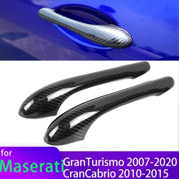 Накладка на Наружную Дверную Ручку из Настоящего Углеродного Волокна, Аксессуары для Maserati Gran Turismo Grantismo 07-20 Gran Cabrio GranCabrio