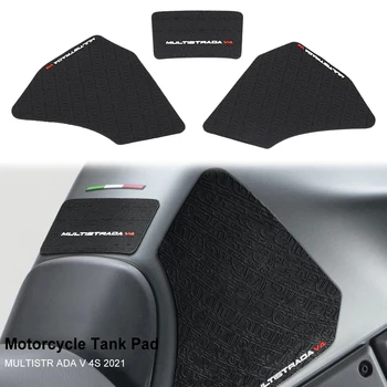 Накладка на топливный бак для Ducati Multistrada v4 s v4s v 4s 2021 Мотоциклетные накладки на бак Tankpad Нескользящие накладки Боковые наклейки защита