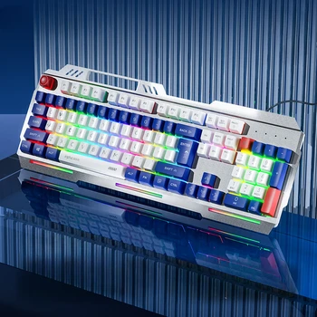 Новая Механическая клавиатура и мышь K9 с возможностью горячей замены, Набор Проводных Игр, подходящий для киберспортивных офисных мальчиков, Мембранная клавиатура Для мужчин, подарки