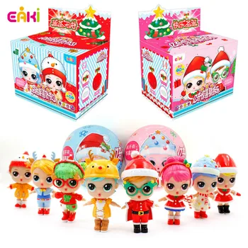 Новая рождественская кукла-сюрприз Eaki, Ограниченная серия красивых игрушек для девочек, Детская Оригинальная коробка, детский пазл, кукольный мяч