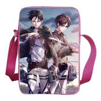Новая сумка-Мессенджер Attack On Titan, Школьная сумка, Слинг-ранец, Аниме, сумки на одно плечо, Студенческие рюкзаки