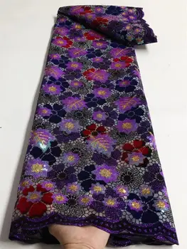 Новейшая лазерная вышивка, африканская кружевная ткань с цветочным рисунком, Высококачественная Нигерийская женская Свадебная Асоэби, Французский тюль, блестки, кружево