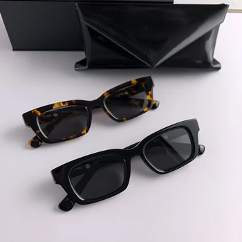 Новые роскошные брендовые дизайнерские модные нежные солнцезащитные очки 1996 года Для мужчин И женщин, Квадратная большая коробка, Винтажные ацетатные солнцезащитные очки UV400 с коробкой
