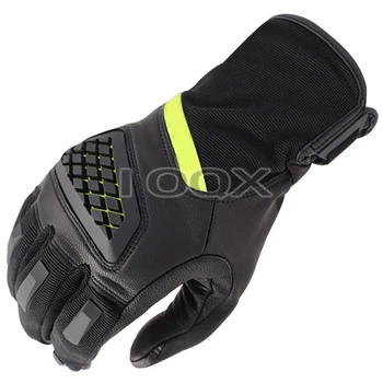 Новые черные/желтые мотоциклетные перчатки Летние гоночные перчатки из натуральной кожи мотоциклетные перчатки MX