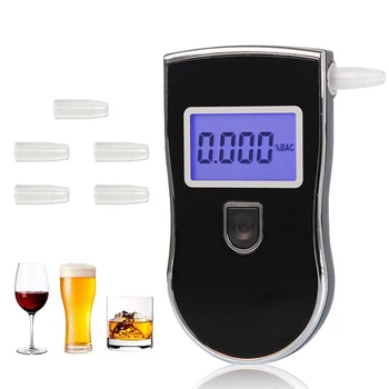 Новый Хит продаж, Цифровой Тестер алкоголя в выдыхаемом воздухе, Автомобильный Алкотестер, Портативный полицейский Измеритель алкоголя, Тест Вина AT818