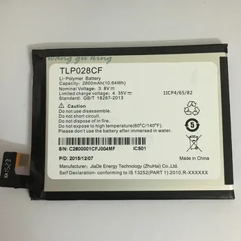 Новый высококачественный аккумулятор TLp028CF 2800mAh 3,8 В для запасной батареи Alcatel
