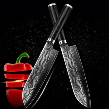 Новый дамасский нож FINDKING, 7-дюймовый нож шеф-повара, 67 слоев кухонных ножей из дамасской стали, инструменты для приготовления пищи