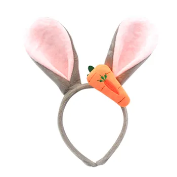 Новый продукт Джуди кроличьи ушки морковная повязка на голову мультяшная шпилька для вечеринки в парке развлечений, реквизит для косплея, аксессуары для волос