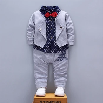 Одежда для мальчиков, Весенне-осенний модный детский костюм, Детские костюмы British Wind, рубашка с длинными рукавами для джентльменов, Жилет, Брюки, Детский костюм