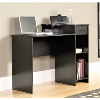 Опорный студенческий письменный стол с выдвижным ящиком, мебель с отделкой из черного дерева, игровой стол, мебель для компьютерного стола