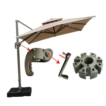Открытый зонт для патио с одинарным и двойным верхом, римский зонт, Аксессуары, Зонт для отдыха, Детали для зонта, ткань для зонта