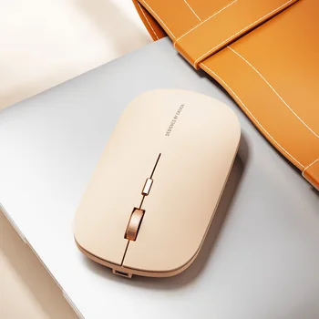Перезаряжаемая Беспроводная мышь 2.4G Bluetooth, Двухрежимные Бесшумные USB-мыши, Розовая Оптическая Офисная игровая мышь Для ПК, ноутбука