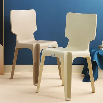 Пластиковый стул C0008, коммерческий простой обеденный стул для отдыха, креативный стул для взрослых, трансграничный скандинавский утолщенный бытовой стул со спинкой, Воз