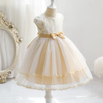 Платье принцессы для девочек, сетчатое платье с вышивкой, милая детская одежда, детское платье для вечеринки в честь дня рождения, юбка
