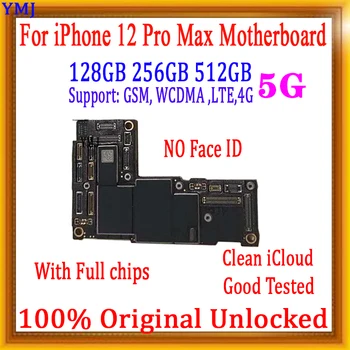 Поддержка Обновления системы Логических Плат Для iPhone 12 PRO MAX Разблокированная Материнская плата Чистая iCloud 4G 5G Сетевая Сотовая плата