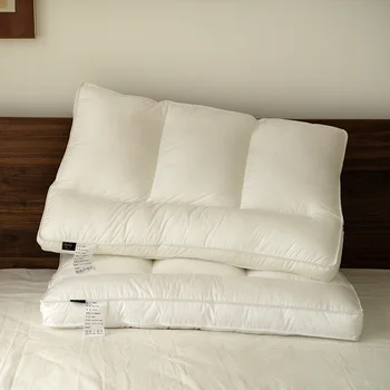Подушка для позиционирования из чистого хлопка с лентой в японском стиле, однослойная подушка для шеи, бытовая низкая подушка для пятизвездочного отеля
