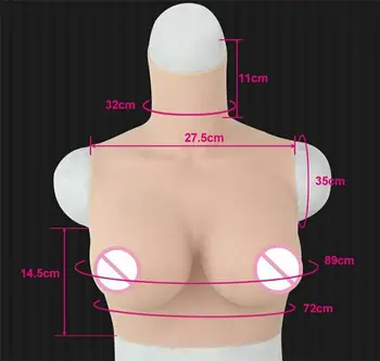 Полностью силиконовые формы груди, форма груди D Cup, формирователь тела без рукавов для транссексуалов и кроссдрессеров, а также женщин с резекцией груди