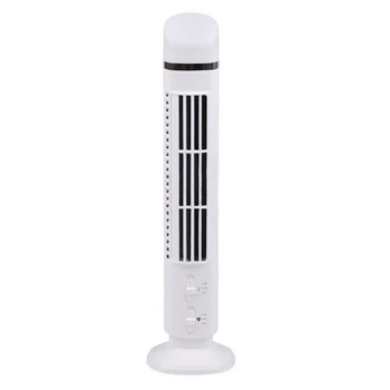 Портативный настольный вентилятор, Осциллирующий башенный вентилятор с 2 скоростями бесшумного охлаждения, Персональный-Маленький безлопастный вентилятор для спальни дома