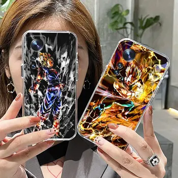 Прозрачный Чехол для телефона Xiaomi 13 12 12X11 11T 10 10S 9SE 9 8 6X6 Чехол Funda Coque Shell Аниме D-Dragon B-Ball G-Goku