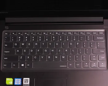Прозрачный чехол для клавиатуры из ТПУ для Lenovo Miix 510/Yoga 710 15/yoga 710 14/yoga 510 14/Flex 4 14/510 S-14/MIIX 720/YOGA 710-13/310 S-14