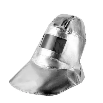 Противопожарный колпак Высокотемпературный колпак из алюминиевой фольги Бесконтактный шлем радиационной защиты Используется для пожарных, работающих при высоких температурах