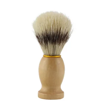 Профессиональная Мужская кисточка для бритья с деревянной ручкой Для мужчин, Очищающая бороду, Лицо, Маска для бритья, Косметический инструмент