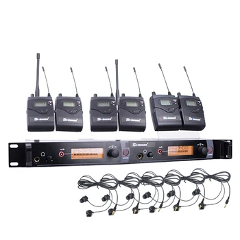 Профессиональная беспроводная микрофонная система UHF iem M-2050 с наушниками-мониторами с 6 корпусами