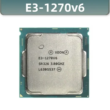 Процессор Xeon E3-1270V6 с частотой 3,80 ГГц, четырехъядерный процессор 8 МБ E3-1270 V6 LGA1151 14 нм 72 Вт E3 1270V6