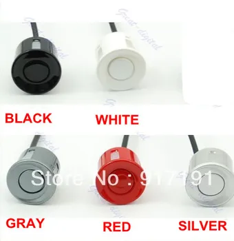Радарный датчик заднего хода, черный, белый, серебристый, белый, красный датчик для заднего зеркала заднего вида/монитора или светодиода/видеокамеры датчик парковки