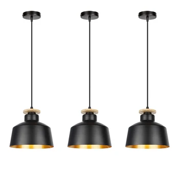 Ретро Промышленные Креативные люстры ASCELINA с 3 головками, черный алюминиевый подвесной светильник для отеля, ресторана, бара, коридора, домашнего декора