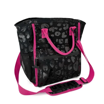 Розовая леопардовая водонепроницаемая сумка-холодильник, термоизолированная сумка, Рюкзак-холодильник из коровьей кожи, ланч-бокс для кемпинга, дорожный кулер