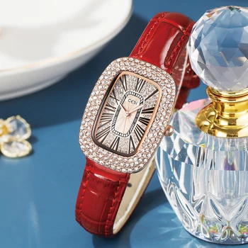 Роскошные Водонепроницаемые женские часы со стразами, кварцевые наручные часы, Элегантный квадратный циферблат, женское платье Relogio Feminino Montre