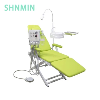 Роскошный Складной Портативный Стоматологический складной стул для пациентов с 2/4 отверстиями с турбиной