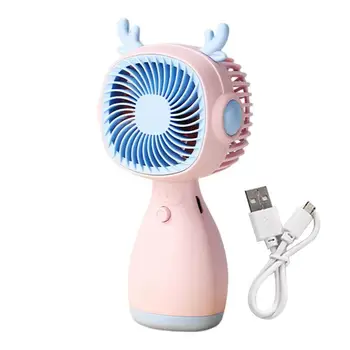 Ручной мини-вентилятор Охлаждения, Портативный персональный вентилятор, Настольный вентилятор, Охлаждающий вентилятор с регулировкой 3 Скорости, Портативный карманный вентилятор, мощный персональный