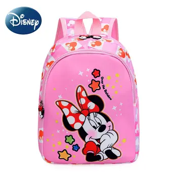 Рюкзак Disney для девочек из детского сада начальной школы с милой Минни, водонепроницаемые легкие сумки принцессы 2023, новые школьные сумки, бесплатная доставка