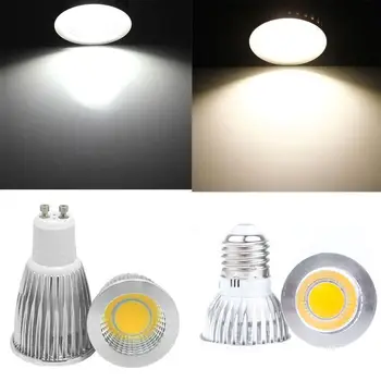 Светодиодная лампа GU10/E27, светодиодная лампа-прожектор с регулируемой яркостью 6 Вт для внутреннего освещения дома