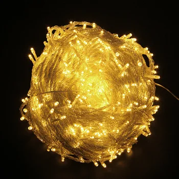 Светодиодный наружный водонепроницаемый свет Струнный фонарь Мигающий свет Струнный светильник Рождество Новый Год Наружное украшение Плагин